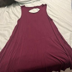 Maroon flowy dress